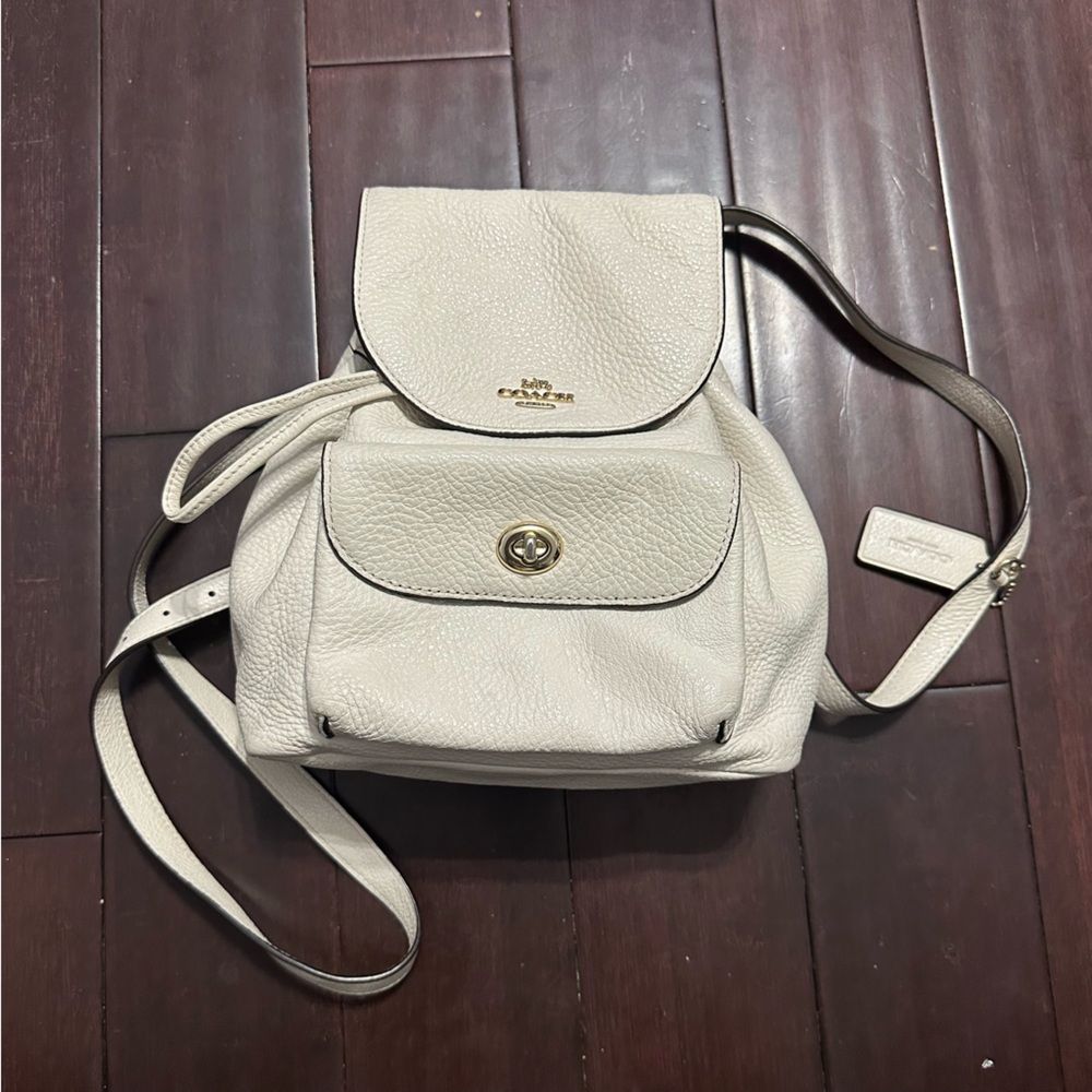 Coach Leather mini Backpack
